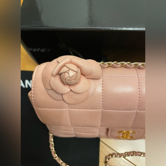 Chanel pink chocolate bar flap bag - Picture 2 of 12
